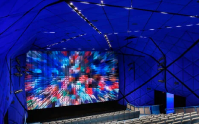 Interior of a theater at Museum of the Moving Image