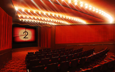 Interior of a theater at Roxy Cinema